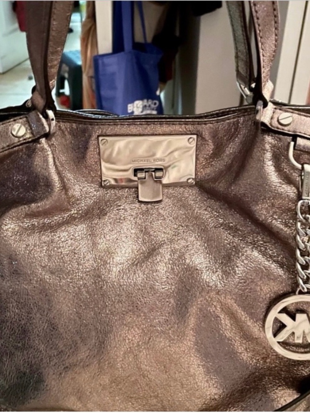 Michael Kors Metallic Bronze Shoulder Bag